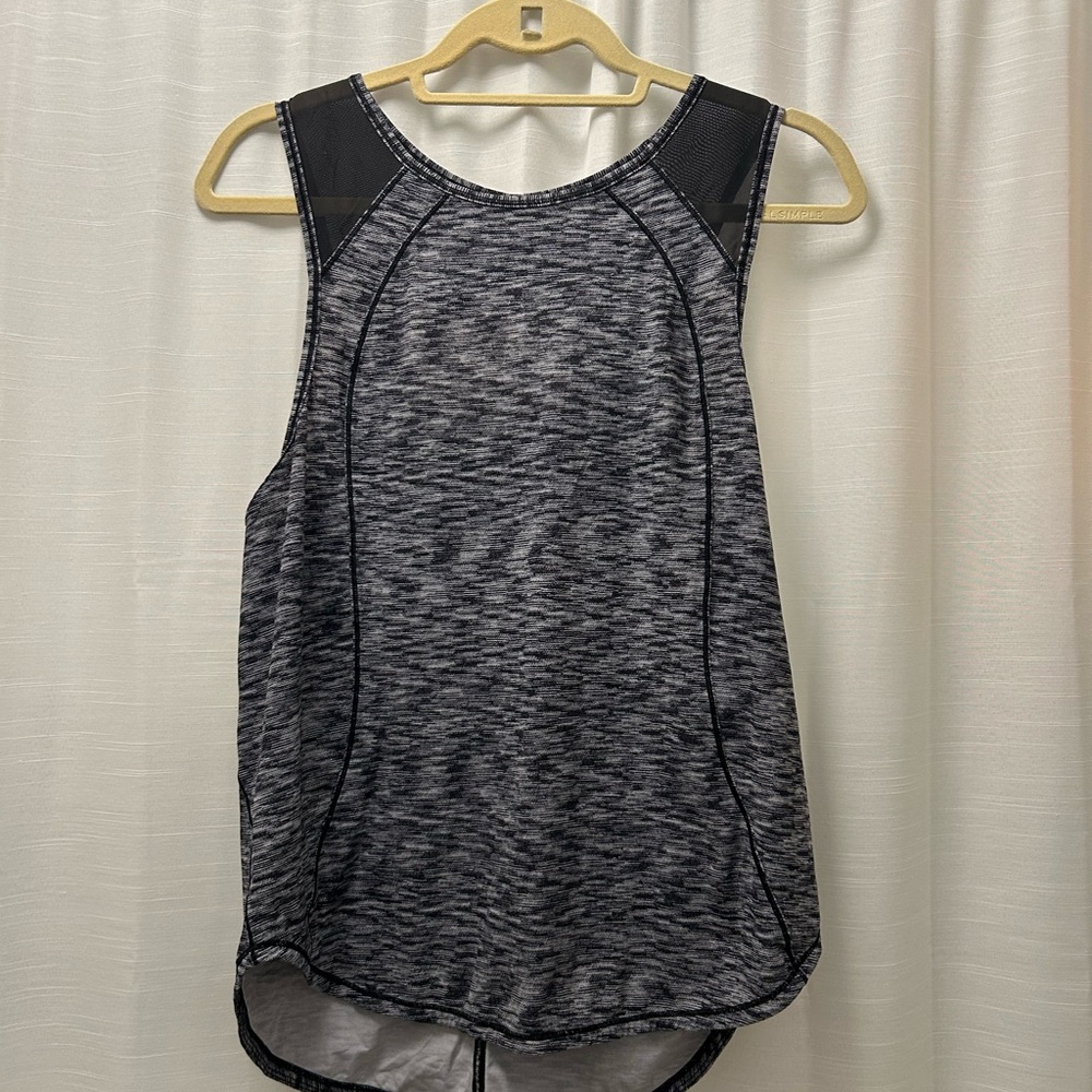 Lululemon Athletica Black and Gray Tank Top